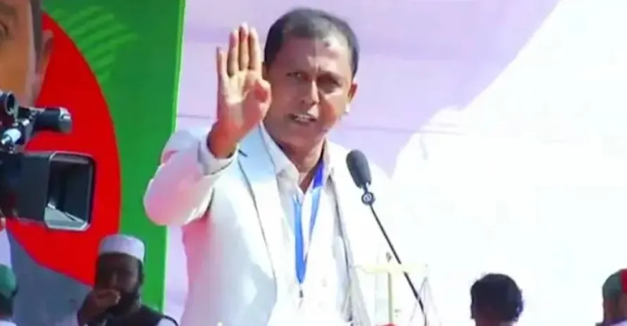 জামায়াতের জনসভায় এবি পার্টি নেতার ‘জয় বাংলা’ স্লোগান